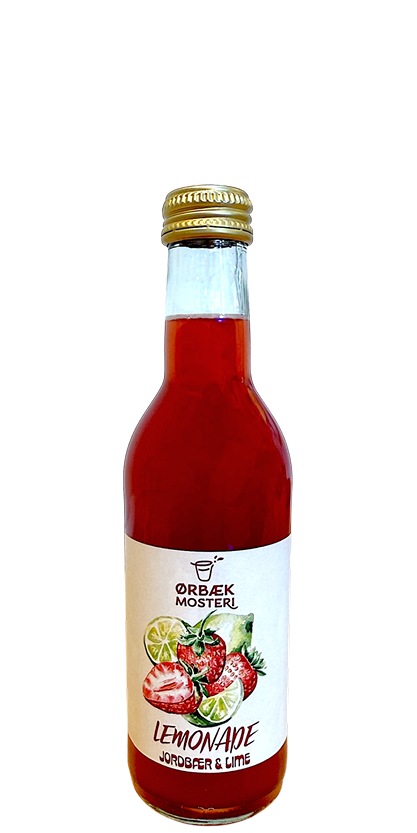 Lemonade med jordbær og lime